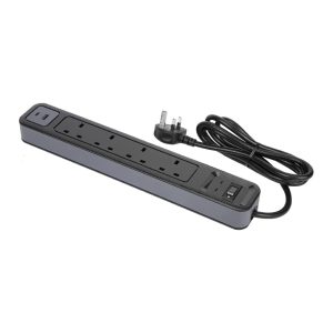 Targus SmartSurge Plus With USB-A and USB-C Ports (4 Standard Outlets And 1 USB-C Port) APS20AP