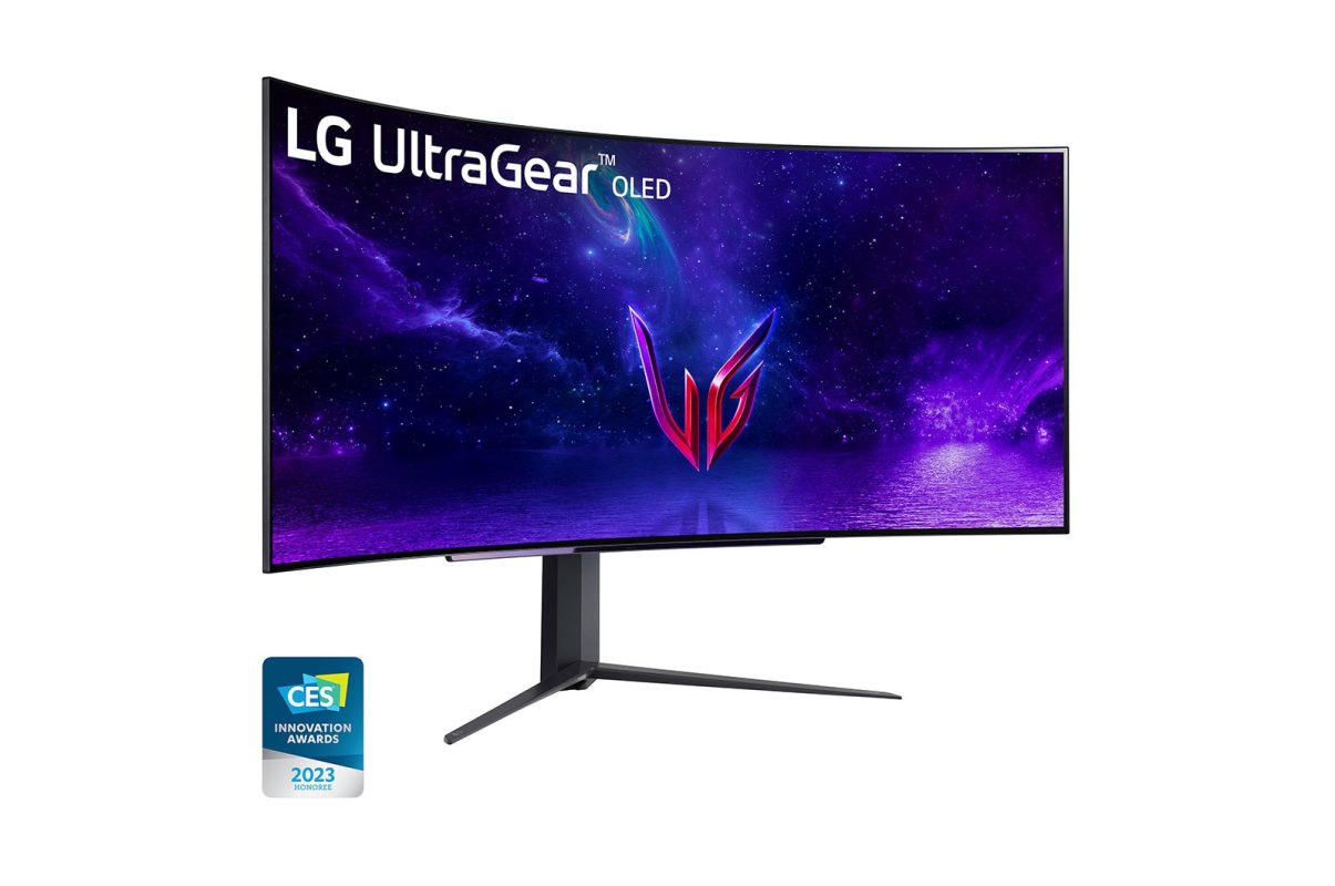 LG 45GR95QE 45'' UltraGear™ OLED Curved Gaming Monitor WQHD with 240Hz Refresh Rate 0.03ms Response Time