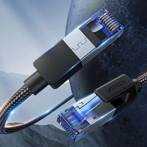 UGREEN (NW153) 80429 CAT 8 with Braid Ethernet Cable (1M)
