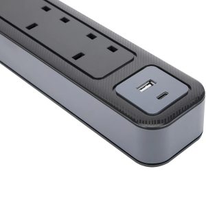 Targus SmartSurge Plus With USB-A and USB-C Ports (4 Standard Outlets And 1 USB-C Port) APS20AP