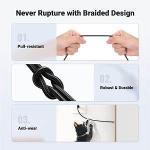 UGREEN (NW153) 80429 CAT 8 with Braid Ethernet Cable (1M)