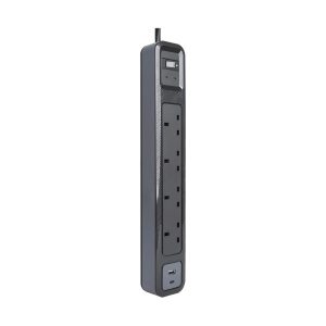 Targus SmartSurge Plus With USB-A and USB-C Ports (4 Standard Outlets And 1 USB-C Port) APS20AP