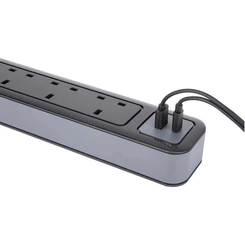 Targus SmartSurge Plus With USB-A and USB-C Ports (4 Standard Outlets And 1 USB-C Port) APS20AP