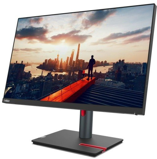 Lenovo 23.8" Thinkvision P24H-30 IPS QHD HDR10 60Hz 4ms USB-C NearEdgeless Ergonomic Monitor - 63B3GAR6WW