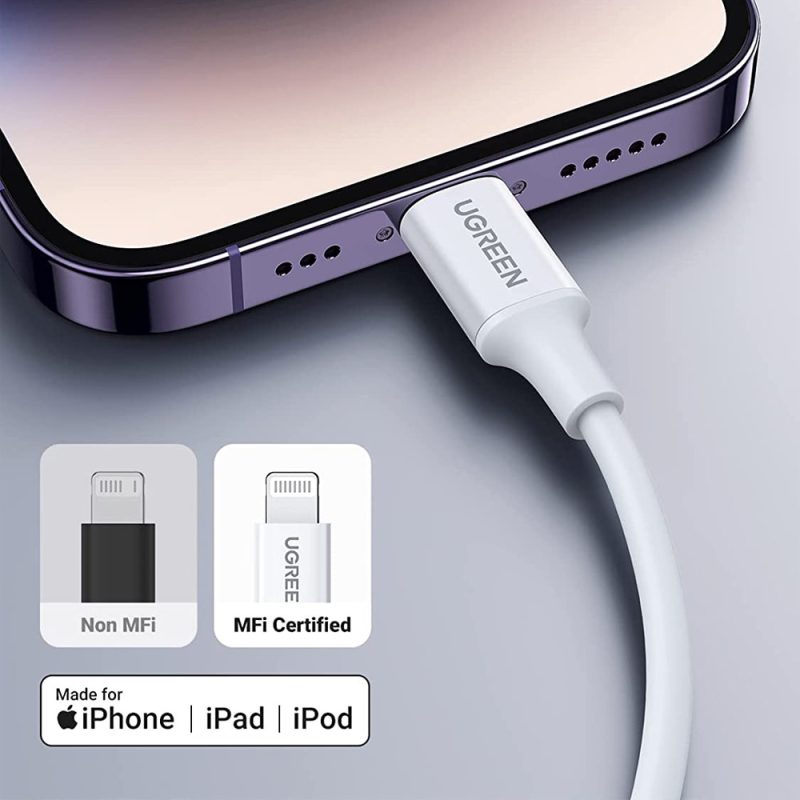 UGREEN (US304) 70524 Lightning to Type C 2.0 Cable (1.5M) - Sliver