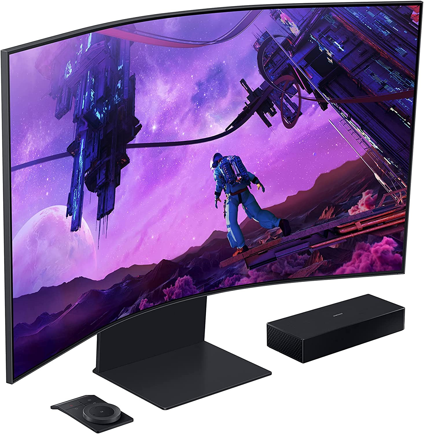 Samsung 55" Odyssey Ark LS55BG970NEXXS 4K HDR10+ 165Hz 1ms Freesync Premium Pro Quantum HDR2000 Ergonomic Curved Gaming Monitor