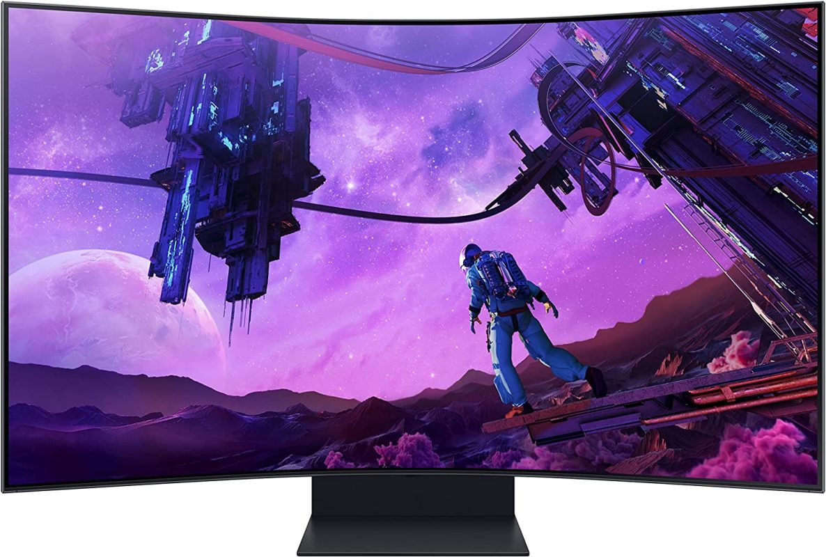 Samsung 55" Odyssey Ark LS55BG970NEXXS 4K HDR10+ 165Hz 1ms Freesync Premium Pro Quantum HDR2000 Ergonomic Curved Gaming Monitor
