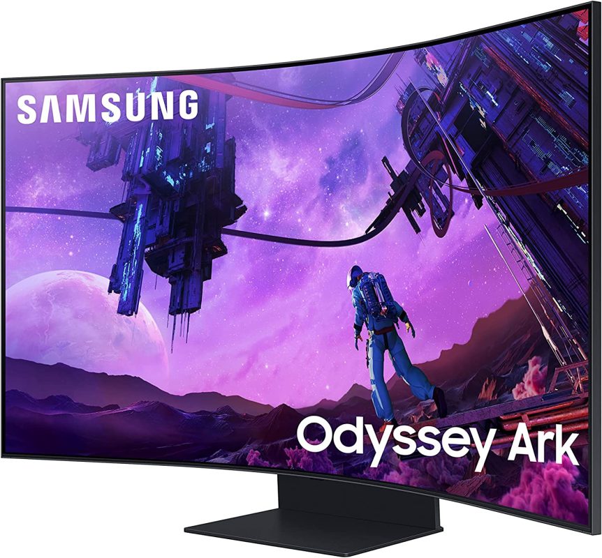 Samsung 55" Odyssey Ark LS55BG970NEXXS 4K HDR10+ 165Hz 1ms Freesync Premium Pro Quantum HDR2000 Ergonomic Curved Gaming Monitor