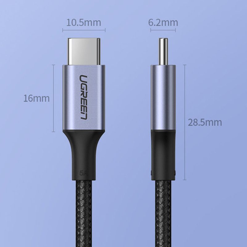 Ugreen (US316) 70428 Type C to Type C 2.0 PD 100W Cable (1.5M)