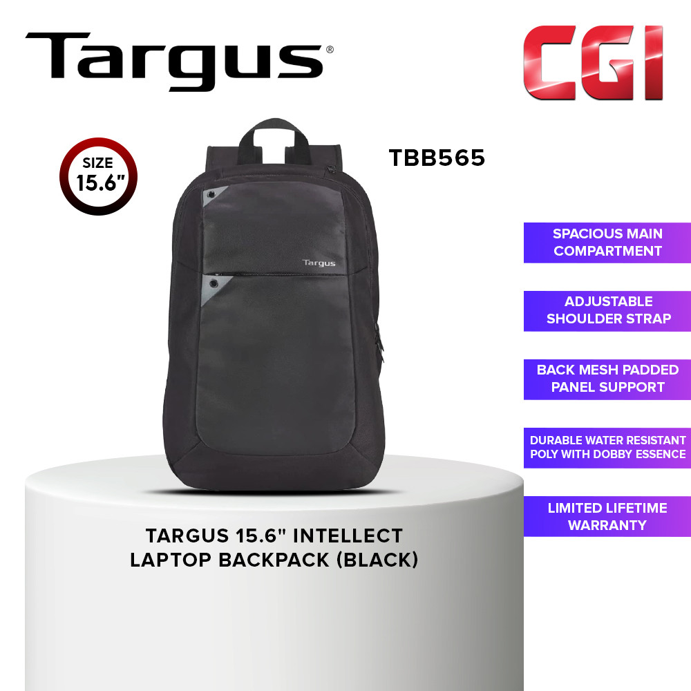 Targus 15.6" Intellect Laptop Backpack - Black (TBB565)