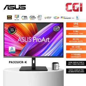 Asus 32" PA32UCR-K 5ms 4K UHD HDR 10 IPS ProArt Professional Monitor
