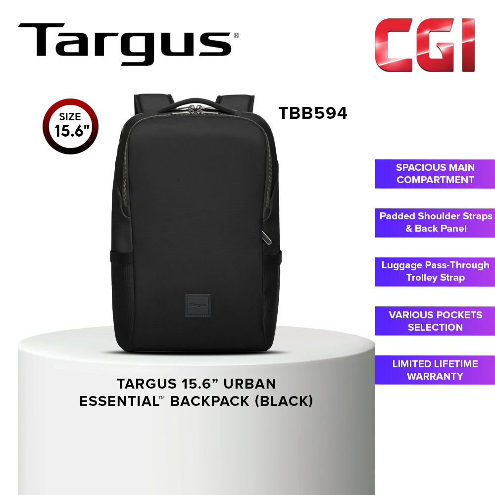 Targus 15.6? Urban Essential™ Backpack - Black (TBB594GL)