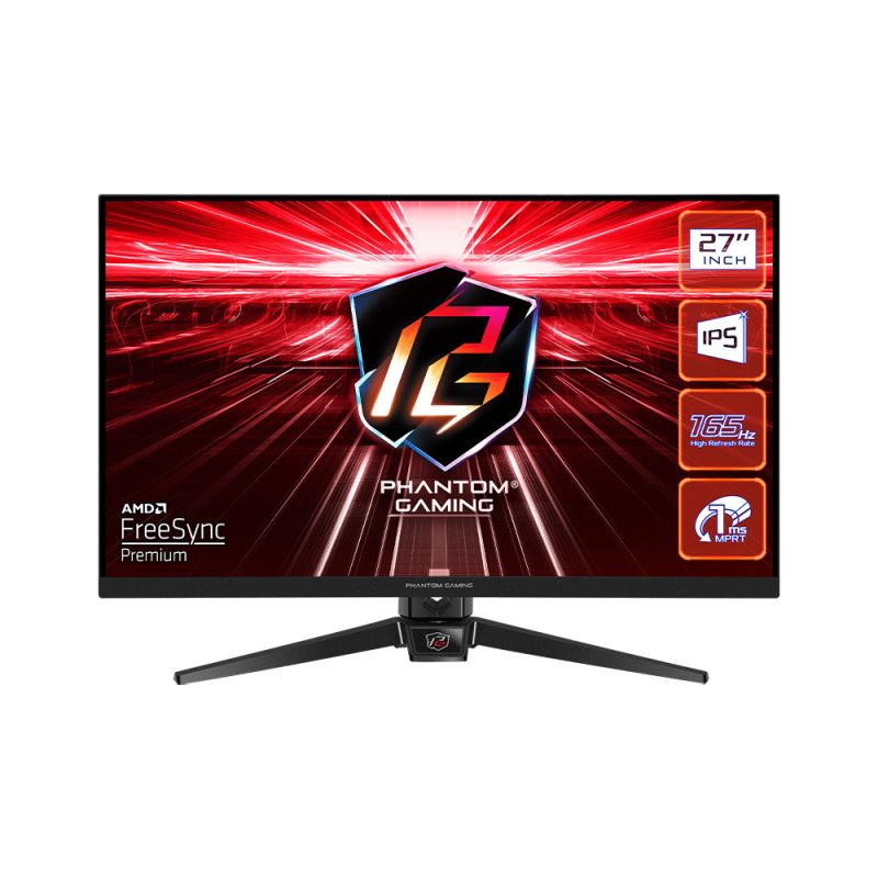 Asrock 27" PG27FF1A Phantom Gaming IPS FHD 165Hz 1ms Freesync Premium Ergonomic Gaming Monitor