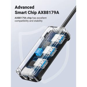 Ugreen 20265 USB 2.0 Hub with Gigabit Ethernet Adapter