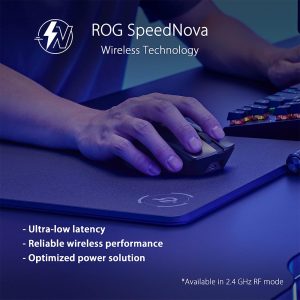 Asus P709 ROG Keris Wireless AimPoint 36,000DPI SpeedNova Tri-mode Lightweight Gaming Mouse