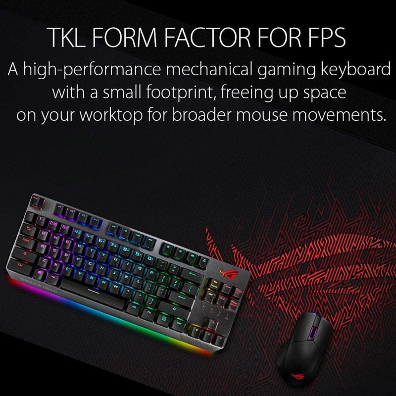 ASUS X802 ROG Strix Scope NX TKL RGB Aura Sync Mechanical Wired Keyboard - Brown Switch