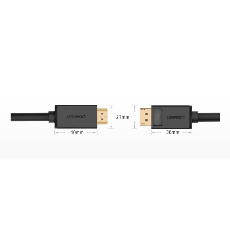 Ugreen (DP101) 10239 DP(Male) to HDMI (Male) Cable (1.5m)