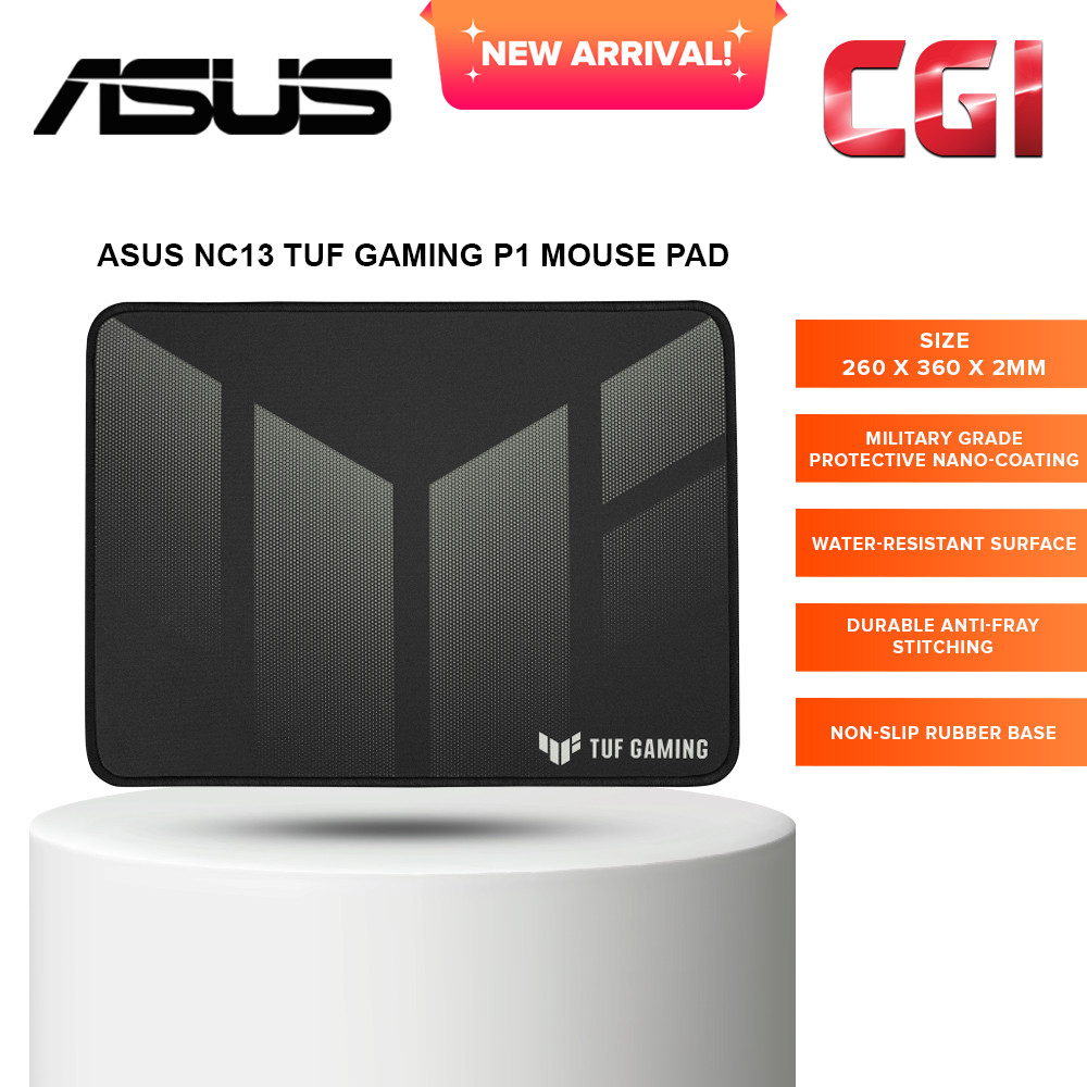 Asus NC13 TUF Gaming P1 Water Resistant Anti-Slip Nano Coated Mouse Pad