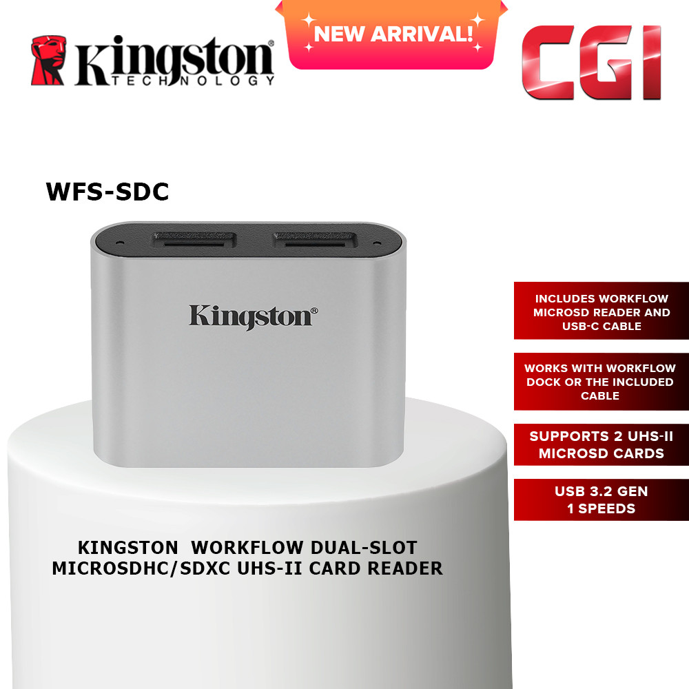 Kingston USB 3.2 Gen 1 Workflow microSD Reader - WFS-SDC