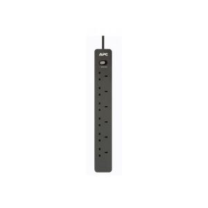 APC SurgeArrest Essential 2 Metre 250V 6 Outlets Surge Protector - PME6B-UK