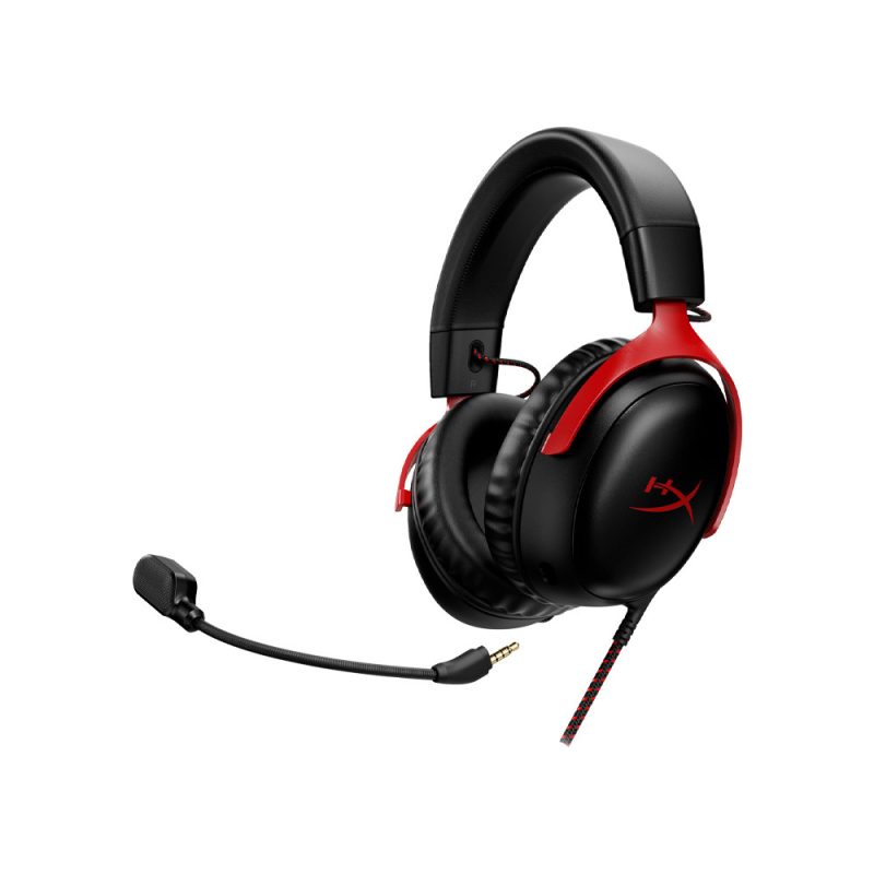 HyperX Cloud III DTS X-Spatial Audio Wired Gaming Headset - 727A9AA (Black-Red)