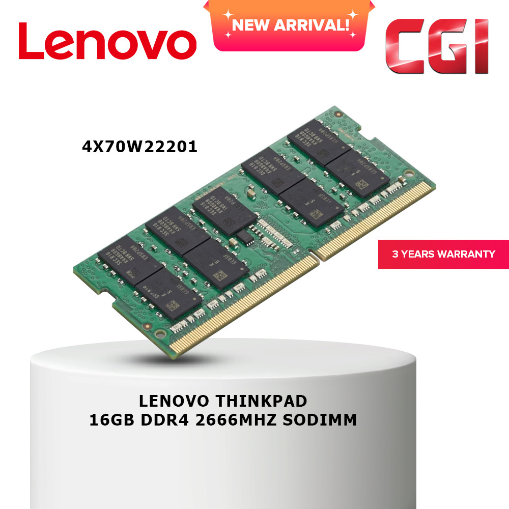 Lenovo Thinkpad 16GB DDR4 2666MHZ Sodimm 4X70W22201