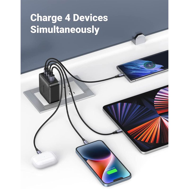UGREEN (CD224) 70819 PD 65W USB-A and 3xUSB-C Gan Tech Charger