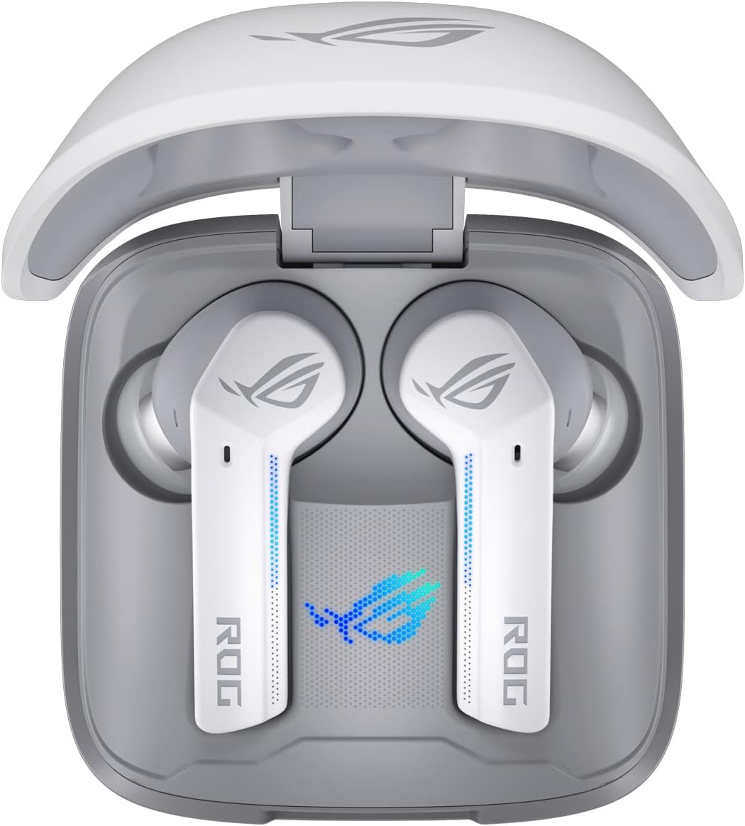 Asus ROG Cetra True Wireless Gaming Headphone with Wireless Charging Case - Moonlight White