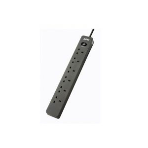 APC SurgeArrest Essential 2 Metre 250V 6 Outlets Surge Protector - PME6B-UK