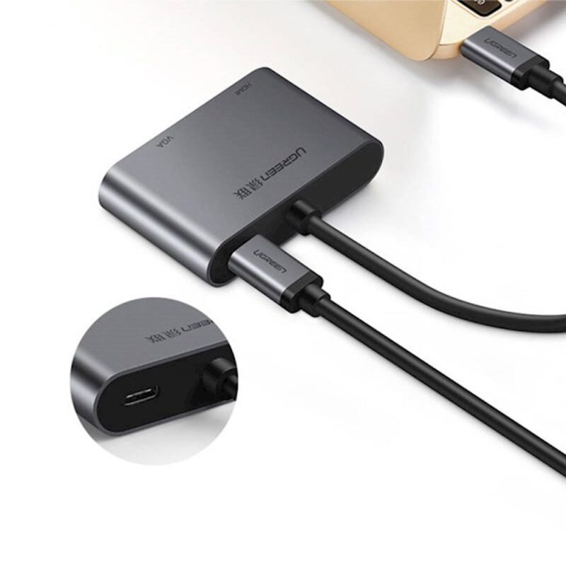 Ugreen (CM162) 50505 USB-C to HDMI + VGA Converter