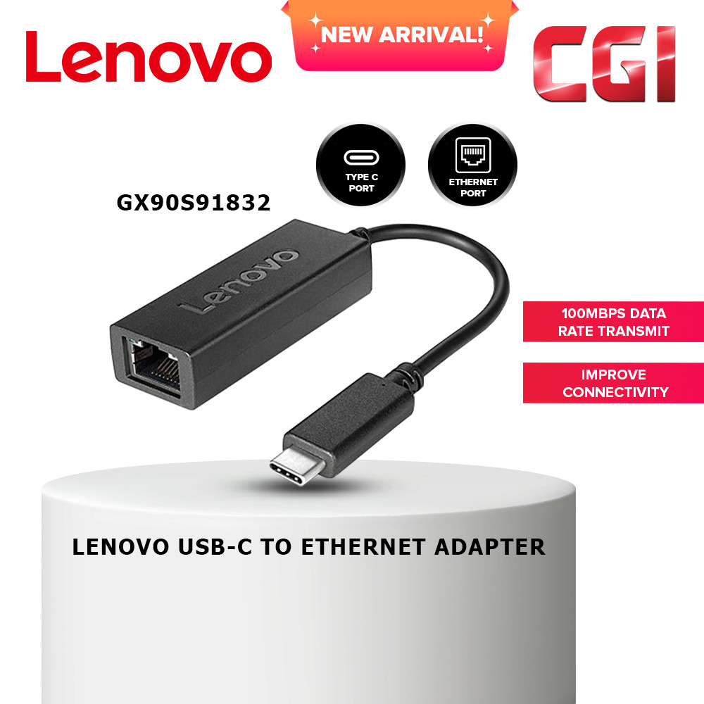 Lenovo USB-C To Ethernet Adapter GX90S91832
