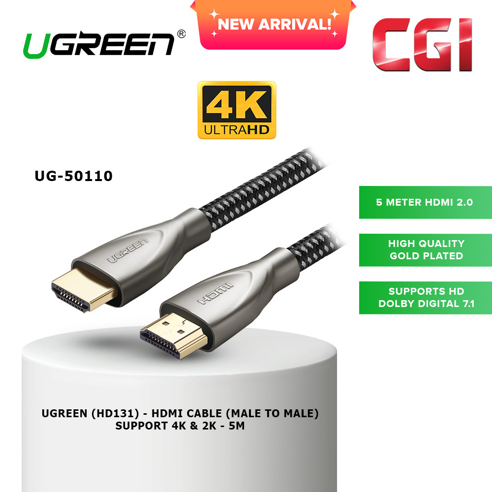 Ugreen 50110 4K HDMI Male to Male Cable (5M)