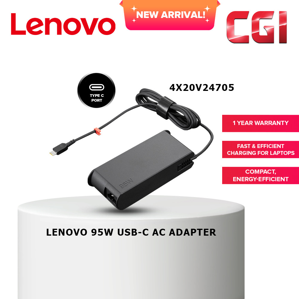 Lenovo 95W Standard AC Adapter USB TYPE-C 4X20V24705