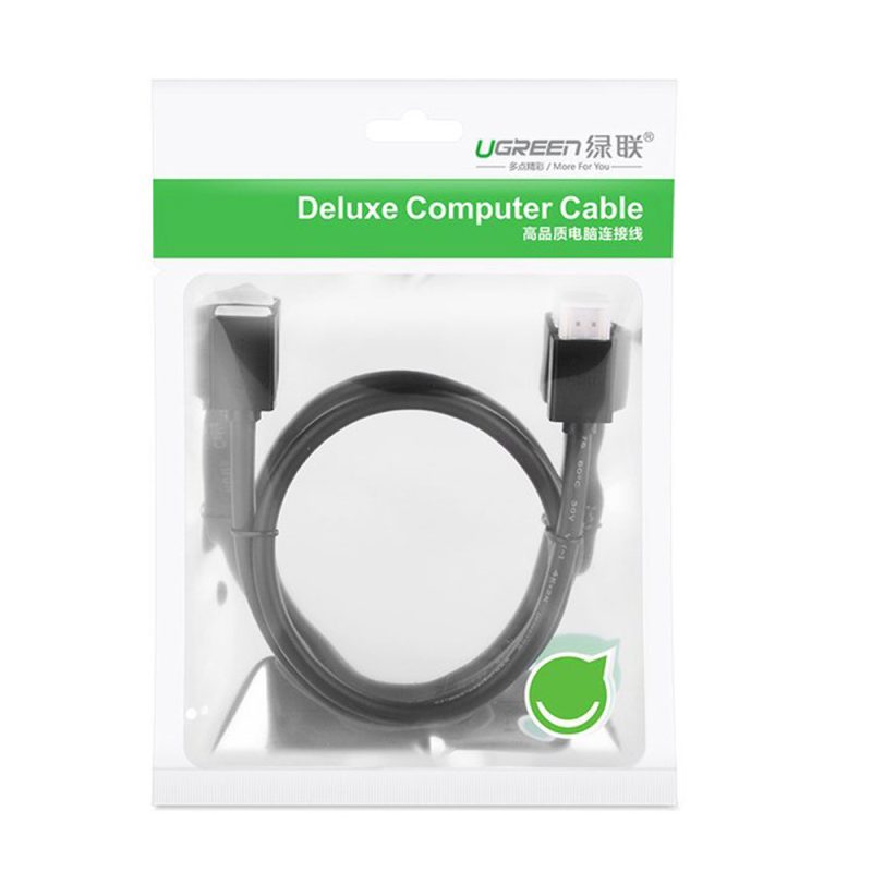 Ugreen (HD107) 10146 4K 3D HDMI Male to Female Extension Cable (1M)