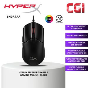 HyperX Pulsefire Haste 2 Ultra-lightweight Wired Gaming Mouse - Black (6N0A7AA)