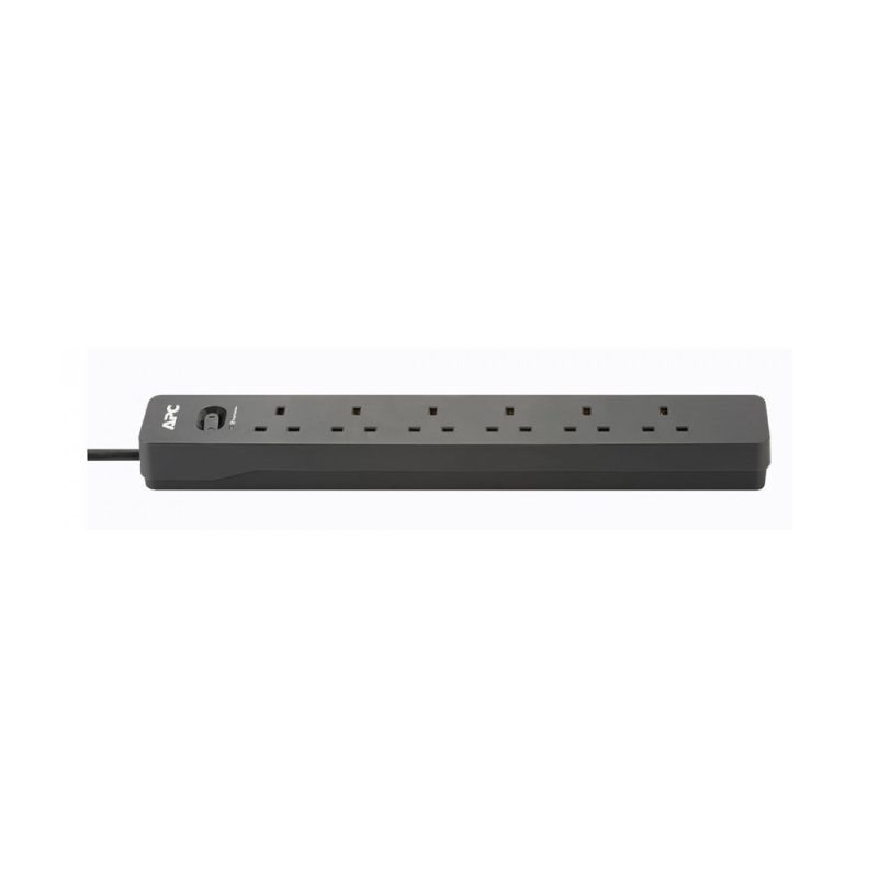 APC SurgeArrest Essential 2 Metre 250V 6 Outlets Surge Protector - PME6B-UK