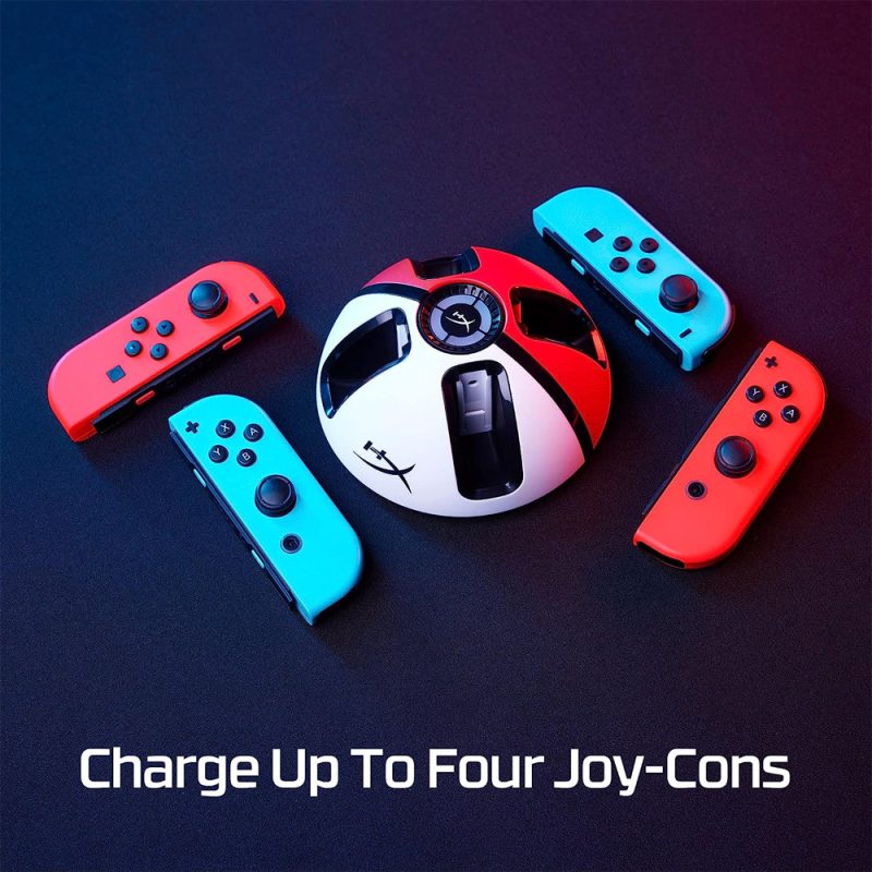 HyperX ChargePlay Quad 2|Joy-Con Charging Station - White-Red (6Y2G7AA)