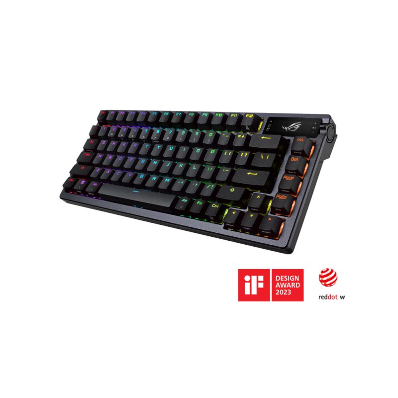 Asus M701 ROG Azoth OLED Display SpeedNova NX Mechanical Gaming Keyboard - Brown Switch