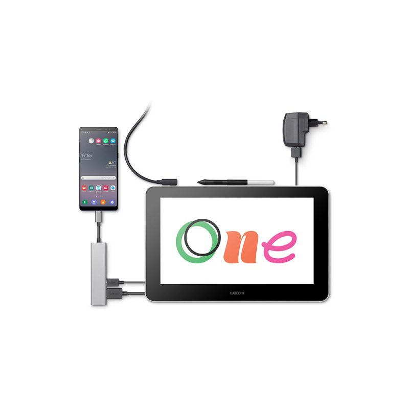 Wacom One 13.3" DTC133W0C FHD interactive Pen Display Tablet