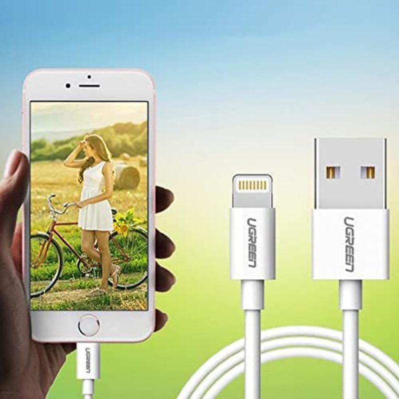Ugreen (US155) 20728 USB A to Lighting Sync & Charging Cable (1M) - White