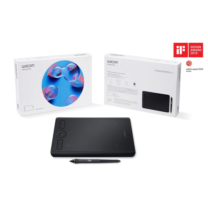 Wacom Intuos Pro PTH-460/K0-CX Small Pen Tablet with Bluetooth - Black