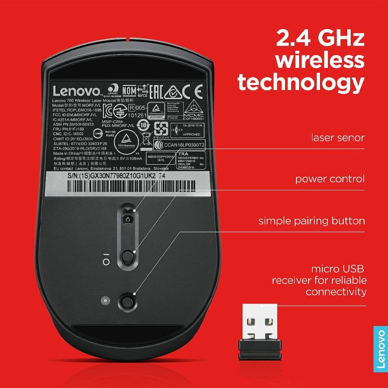 Lenovo Professional Wireless Laser Mouse - 4X30H56886