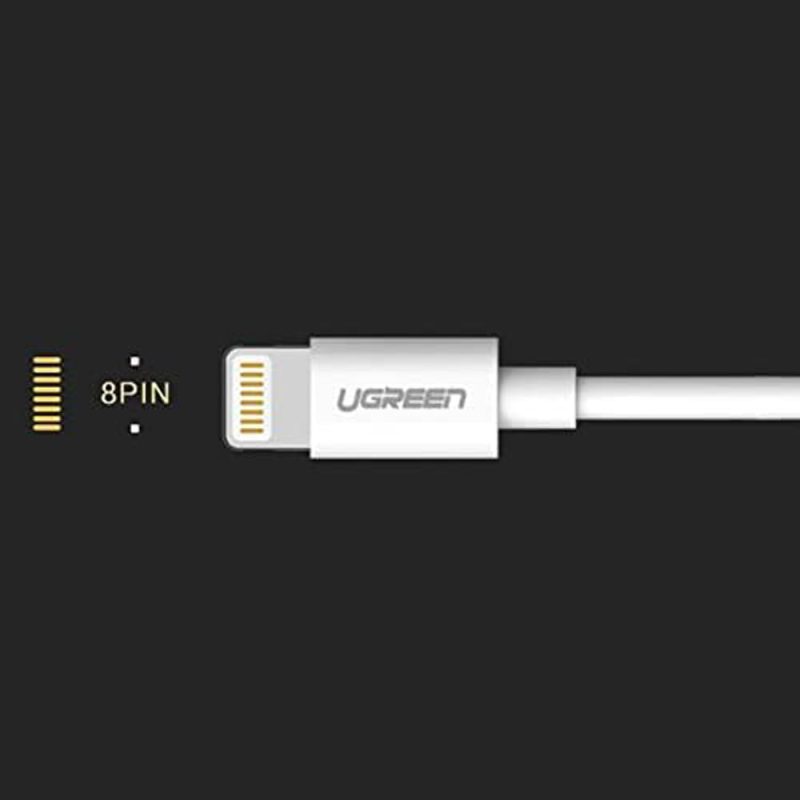 Ugreen (US155) 20728 USB A to Lighting Sync & Charging Cable (1M) - White