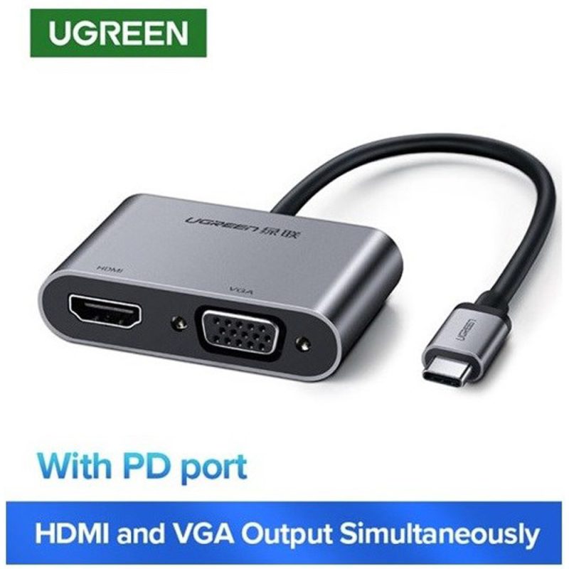 Ugreen (CM162) 50505 USB-C to HDMI + VGA Converter