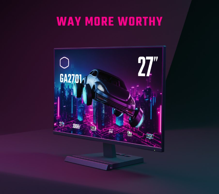 Cooler Master 27" GA2701 IPS FHD 100Hz 1ms Adaptive Sync Gaming Monitor