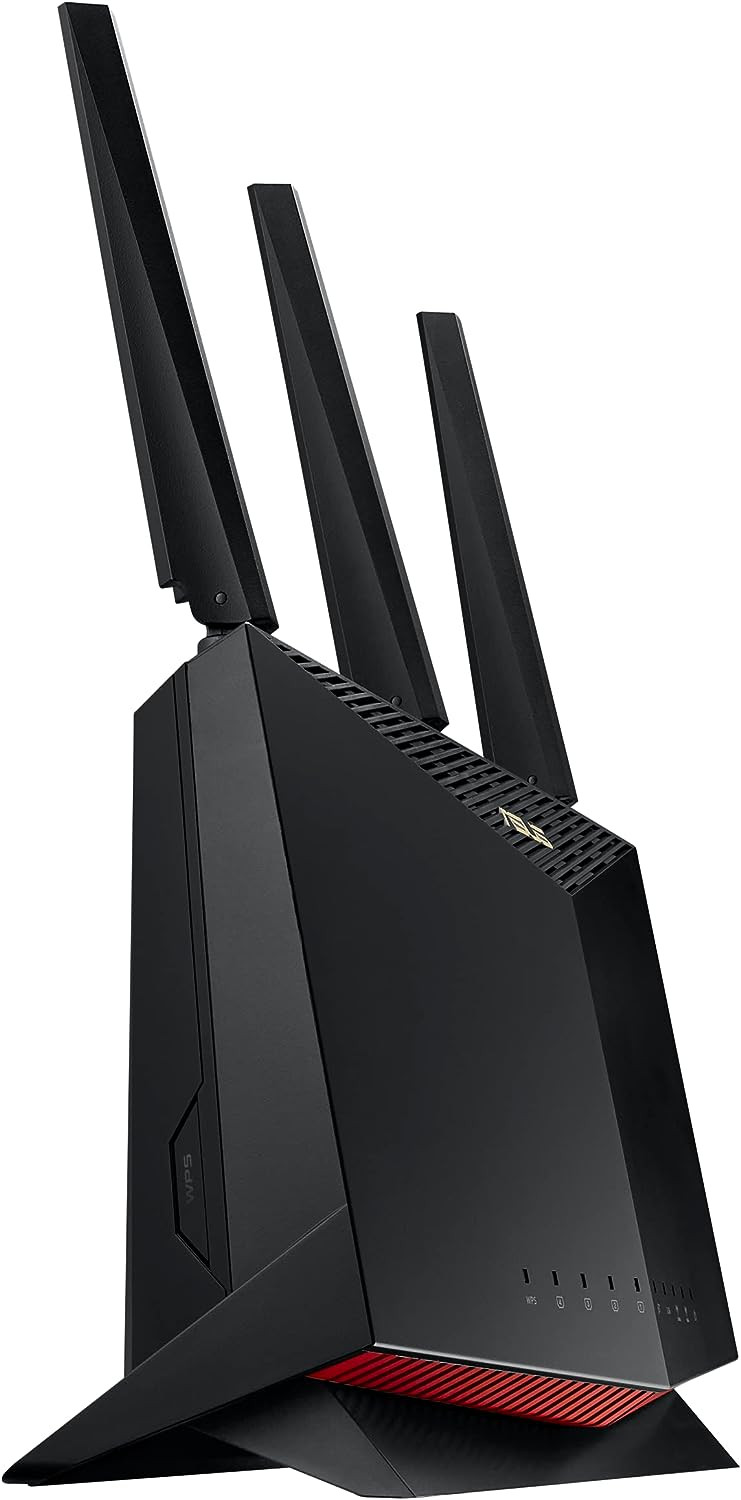 Asus RT-AX86U Pro AX5700 5700Mbps 2 Gbps 2.0GHz Quad-Core Dual Band WiFi 6 AiProtection Pro Extendable Gaming Router