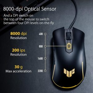 Asus TUF Gaming M3 Gen II P309 8000 DPI Wired Gaming Mouse