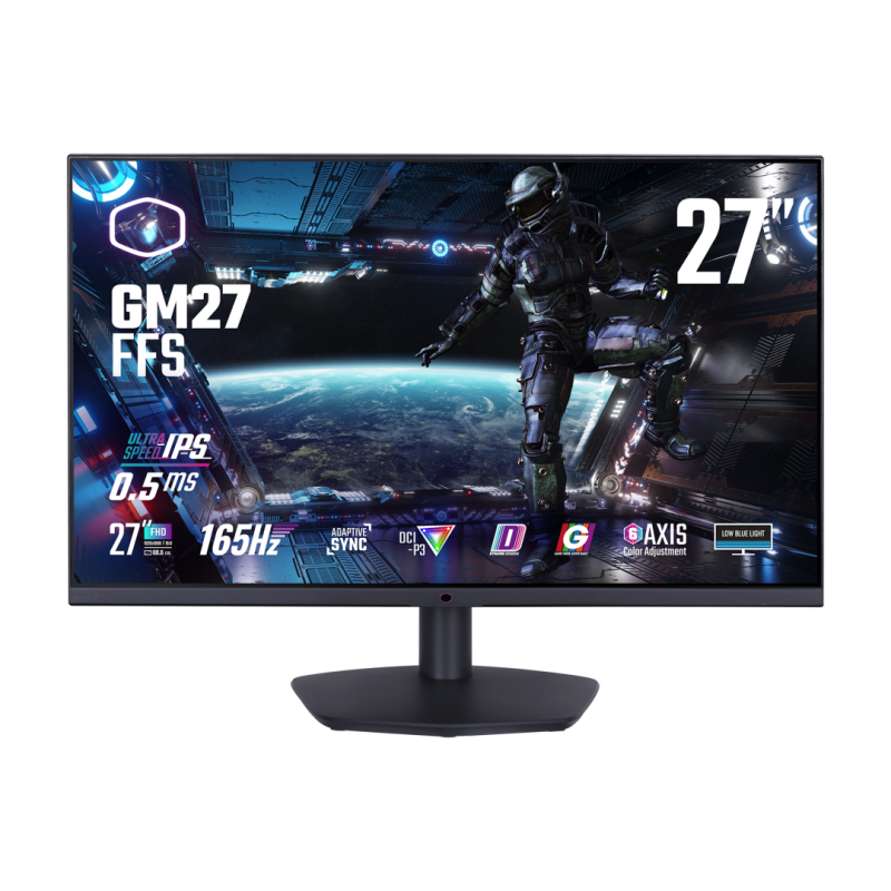 Cooler Master 27" GM27 FFS IPS FHD 165Hz 0.5ms Adaptive Sync Gaming Monitor