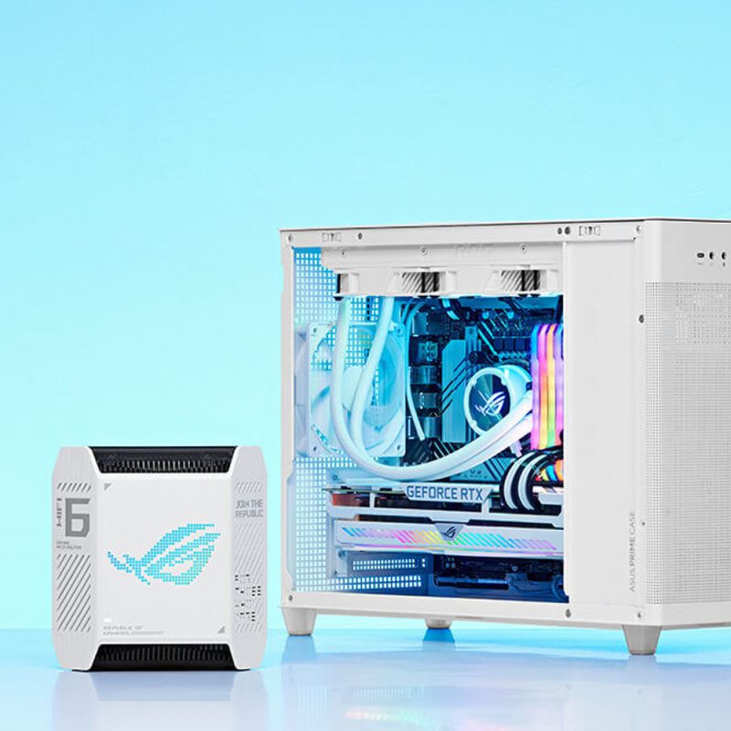 Asus ROG Rapture GT6 AX10000 Wifi 6 Gaming Mesh System Router - Moonlight White