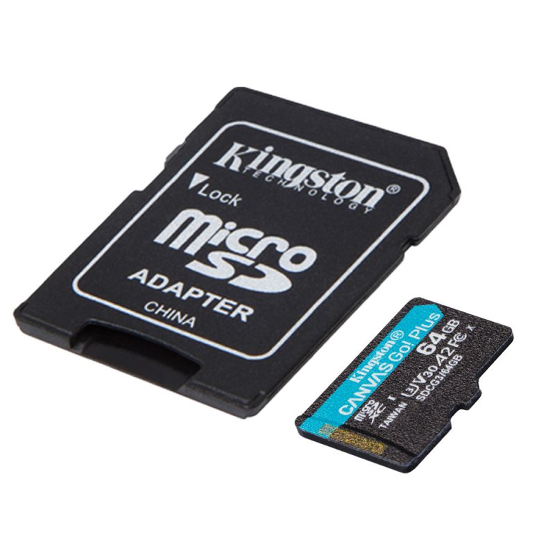 Kingston Canvas Go Plus 64GB Micro SD Card - SDCG3/64GB